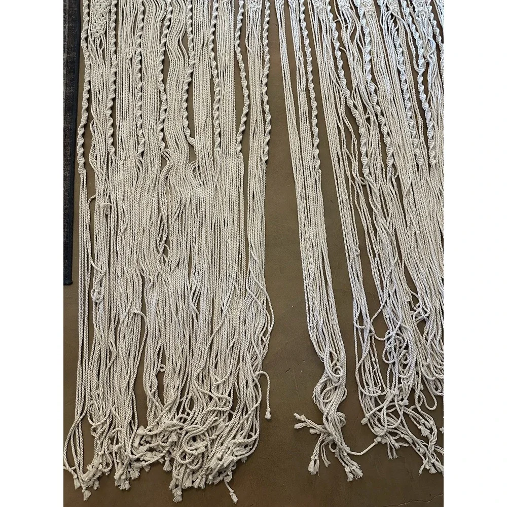 Macrame Curtain Window Treatment Wall Hanging Backdrop Boho 56